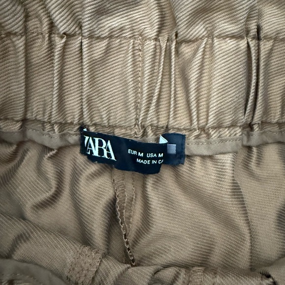 Zara High Waist Tan Women's Shorts - Picture 4 of 7